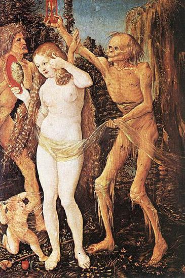 Hans Baldung Grien Three Ages of the Woman and the Death Sweden oil painting art